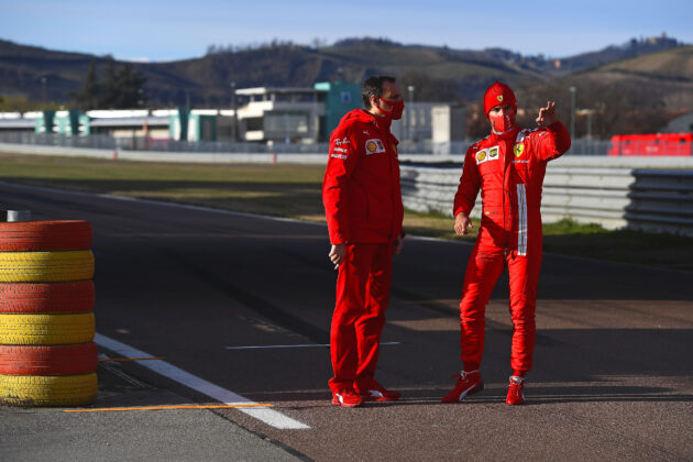 Sainz, Ferrari, racingline