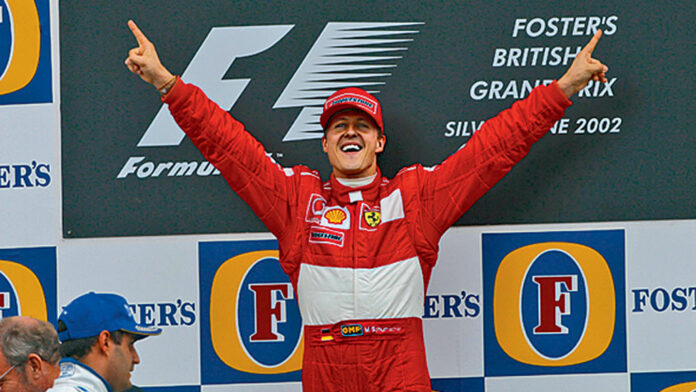 Schumacher, racingline