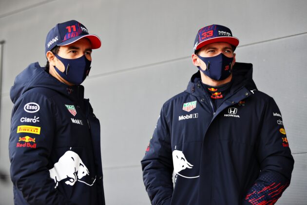 Sergio P&eacute;rez, Max Verstappen, Red Bull