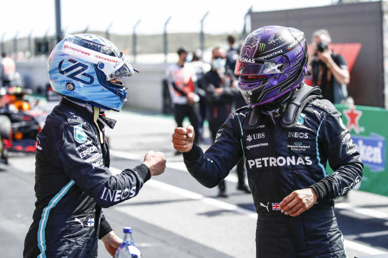 Valtteri Bottas Lewis Hamilton