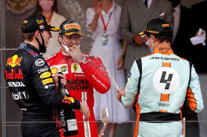 Max Verstappen, Lando Norris, Carlos Sainz