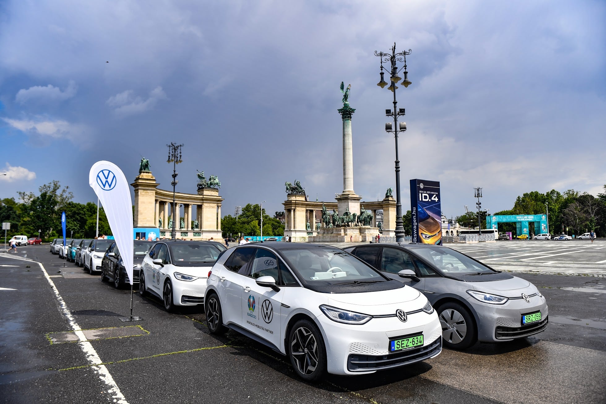 A Volkswagen ID.3 modelljei foci-Eb közelbe viszik a szurkolókat