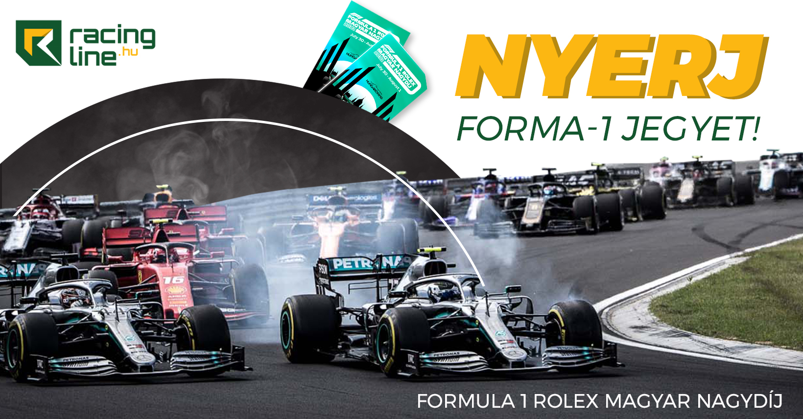 Nyerj páros jegyet a Magyar Nagydíjra, a Racingline.hu-val!