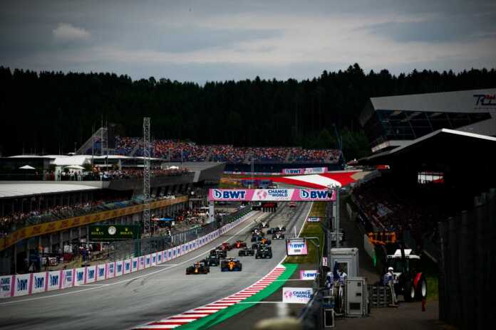 rajt, start, Osztrák Nagydíj, Ausztria, Red Bull Ring, mezőny, forma-1