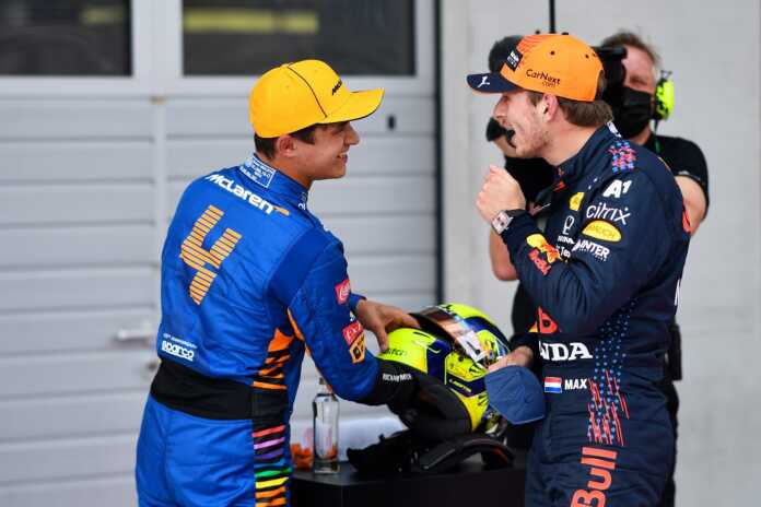 Lando Norris, Max Verstappen, McLaren, Red Bull
