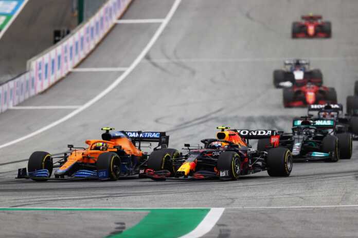 Lando Norris, Sergio Pérez, Red Bull, McLaren