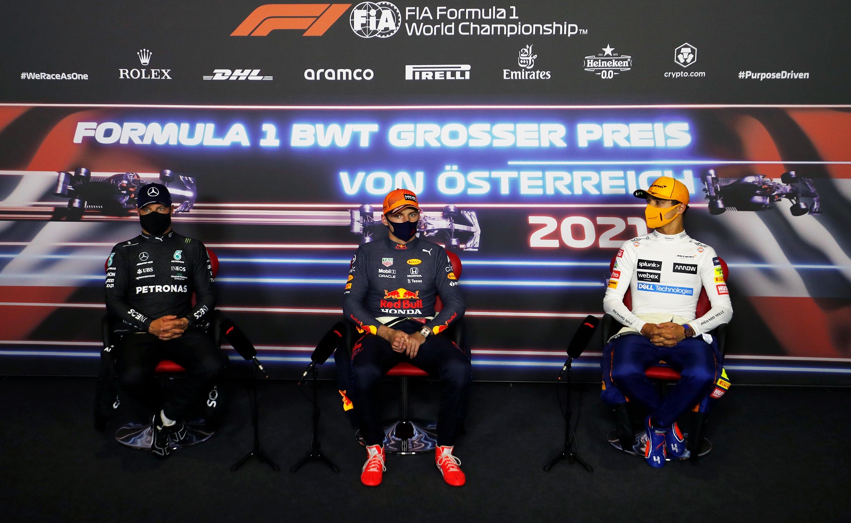 Valtteri Bottas, Max Verstappen, Lando Norris, Mercedes, Red Bull, McLaren