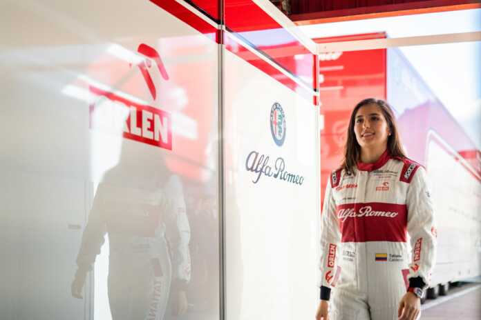 Tatiana Calderón, Alfa Romeo, racingline.hu
