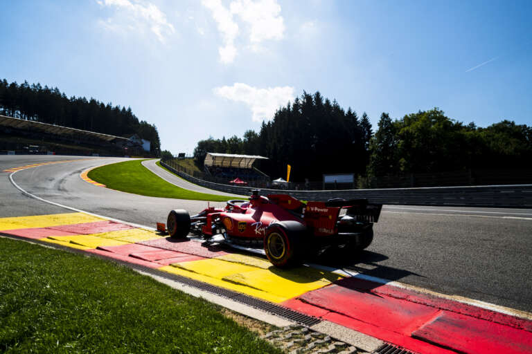 Ferrari, Spa, racingline