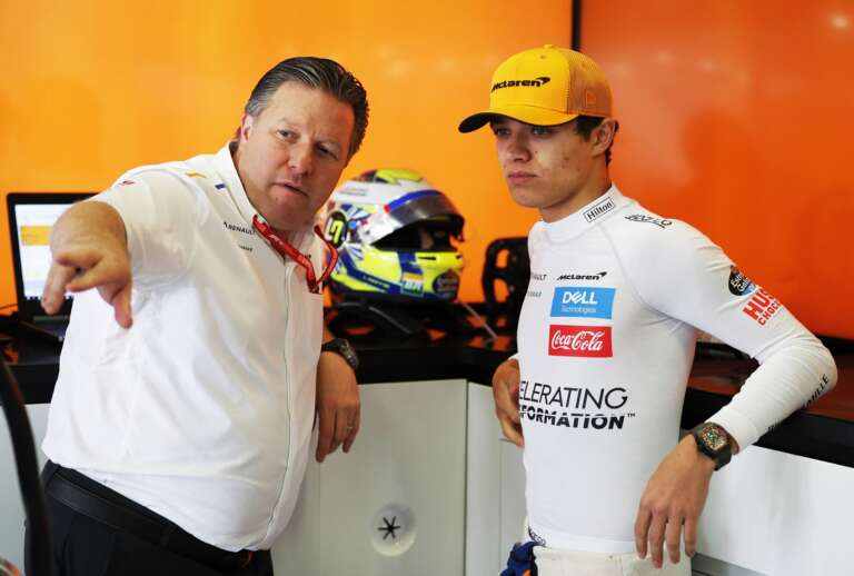 Zak Brown, Lando Norris, McLaren