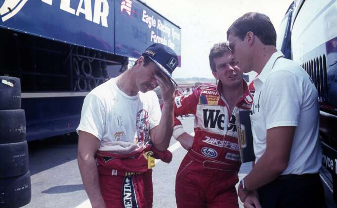 Jonathan Palmer, Zakspeed, Nigel Mansell, Williams-Honda