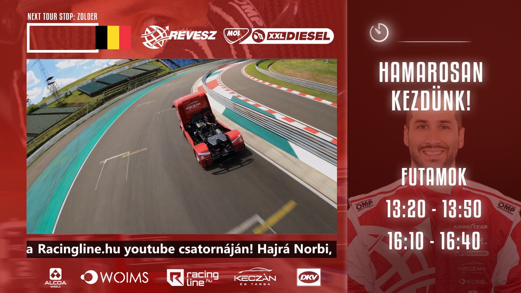 Kiss Norbi futamait ma már YouTube csatornánkon is nézheted, magyarul!