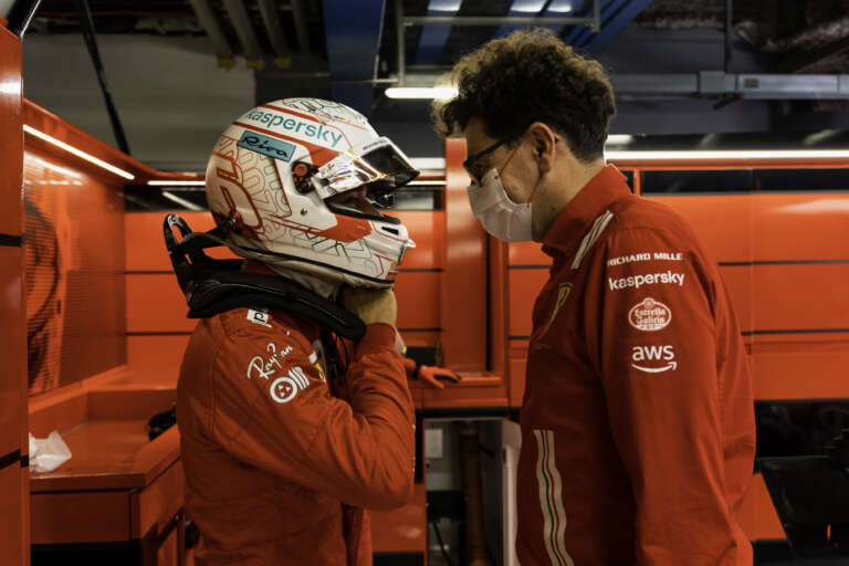 Charles Leclerc, Mattia Binptto, Ferrari