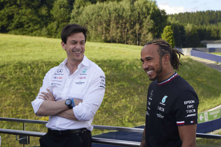 Toto Wolff, Lewis Hamilton