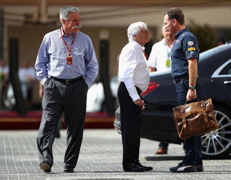 Christian Horner, Bernie Ecclestone, Chase Carey