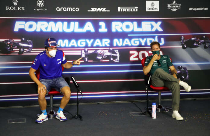 Fernando Alonso, Alpine, Sebastian Vettel