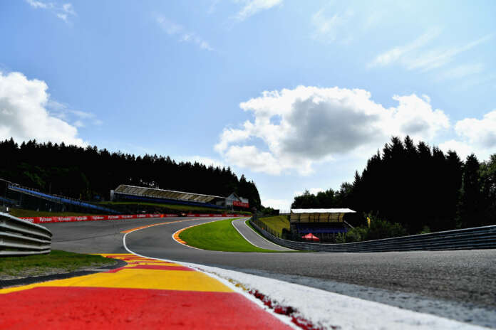 Spa, racingline, F1