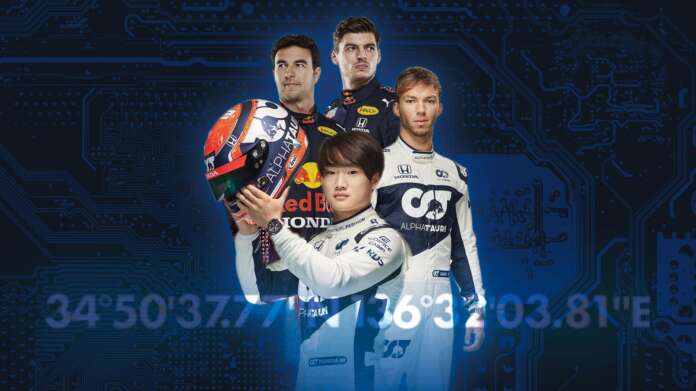 Max Verstappen Sergio Pérez, Pierre Gasly, Yuki Tsunoda, Red Bulll, Gran Turismo