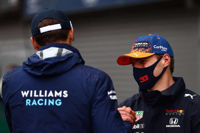 George Russell, Max Verstappen, Williams, Red Bull