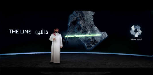 Szaúd-Arába, The line