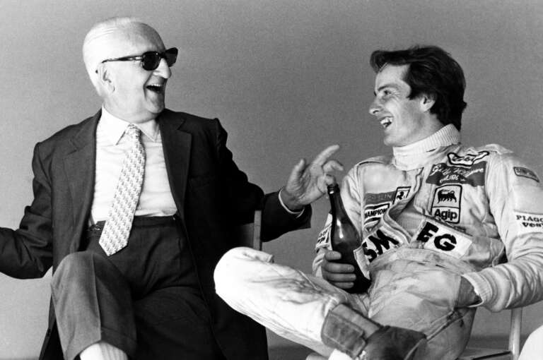 enzo ferrari, gilles villeneuve, pironi