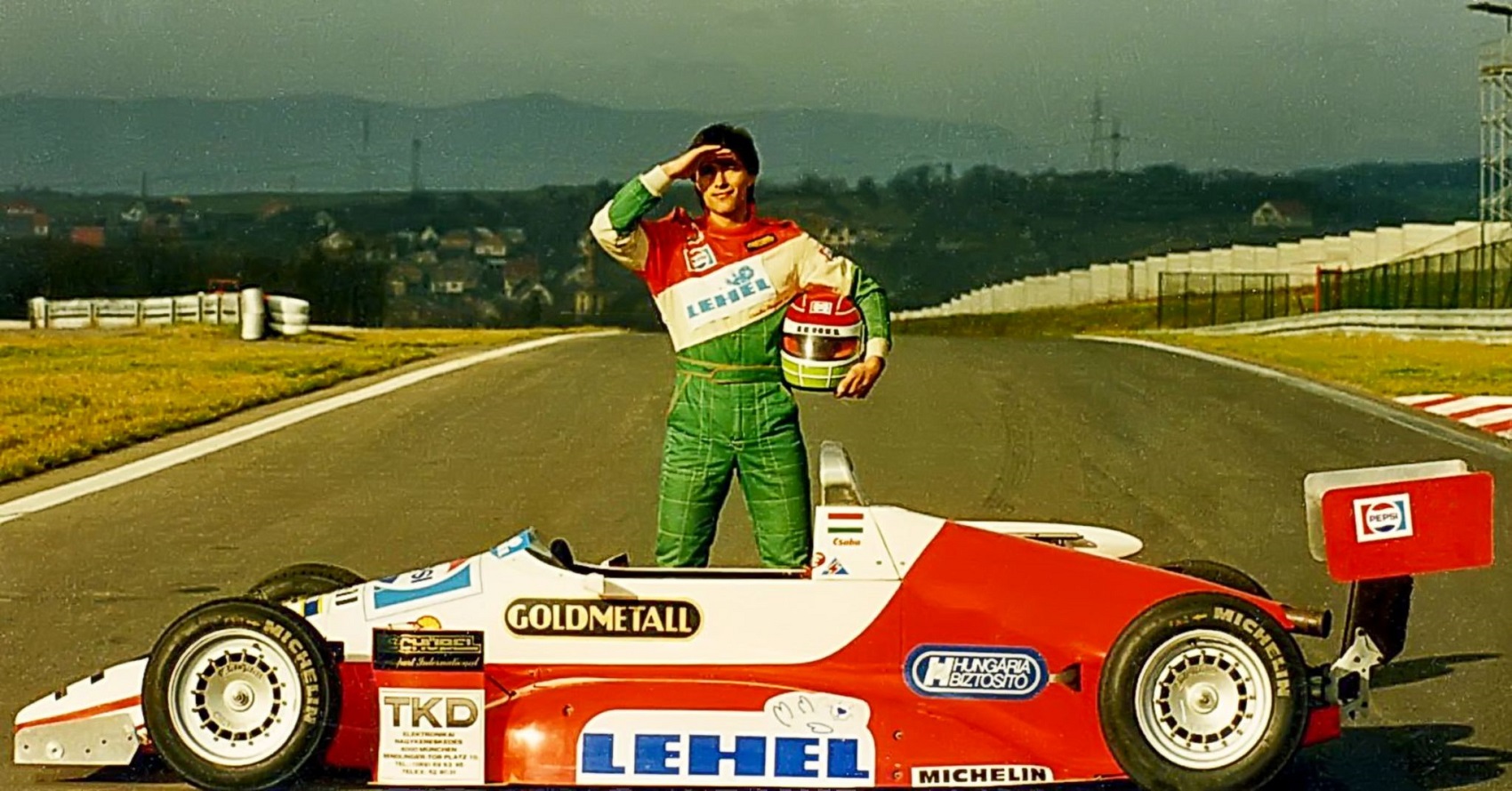 Kesjár Csaba a Hungaroringen