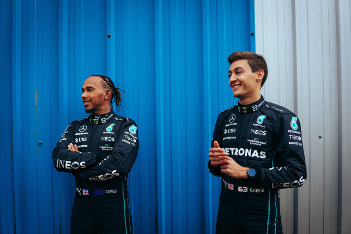 Russell, Hamilton, racingline