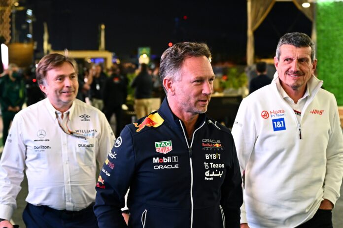 Jost Capito, Christian Horner, Günther Steiner, F1