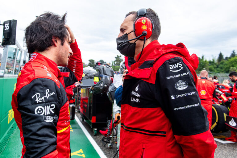 Carlos Sainz, Riccardo Adami, Ferrari, Imola