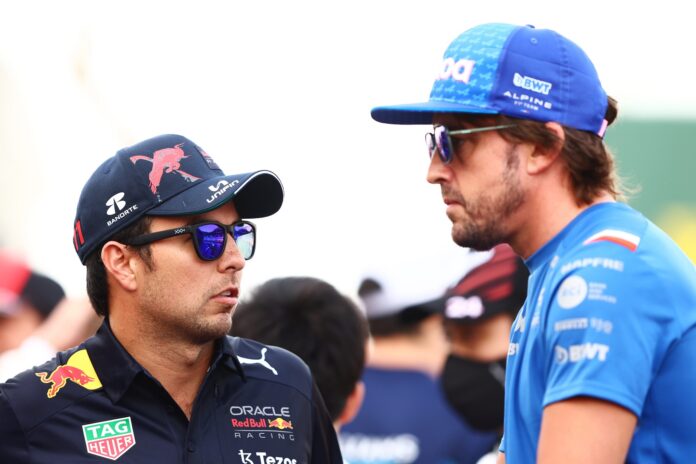 sergio perez, fernando alonso