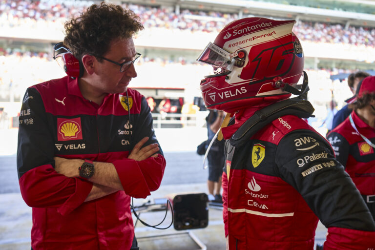 Mattia Binotto, Charles Leclerc, Ferrari, Spanyol Nagydíj