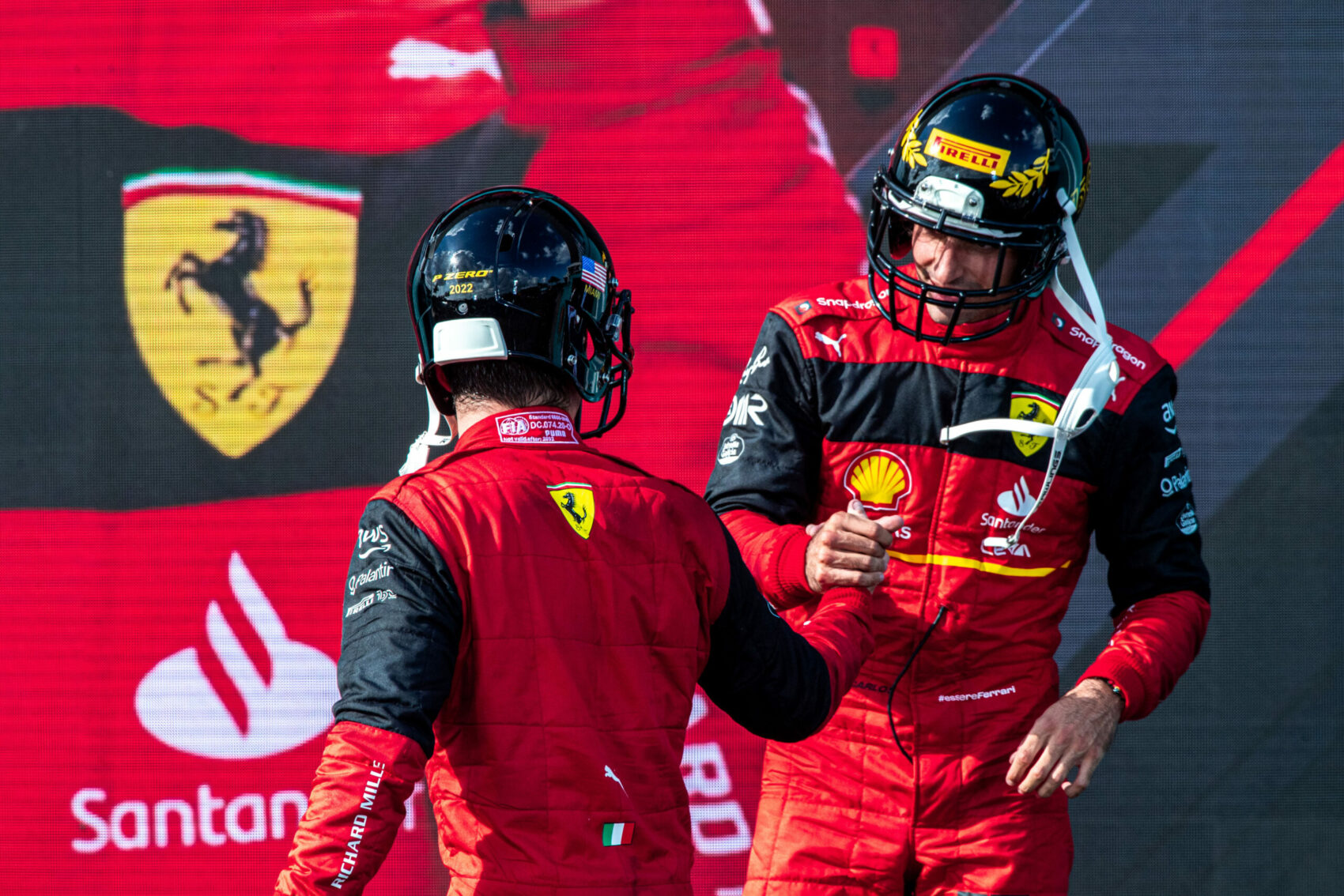 Charles Leclerc, Carlos Sainz, Ferrari, Miami Nagydíj