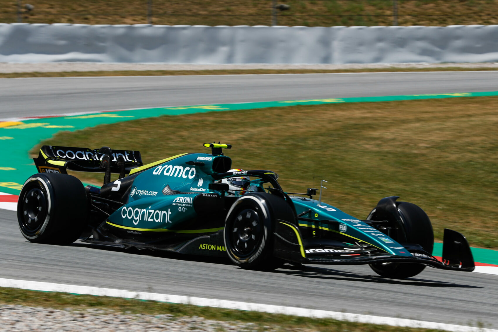 Sebastian Vettel, Aston Martin, Barcelona