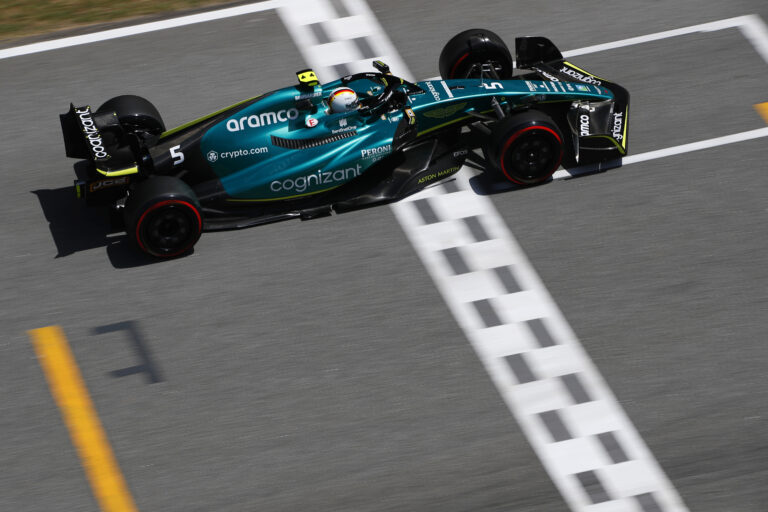 Sebastian Vettel, Aston Martin, Barcelona