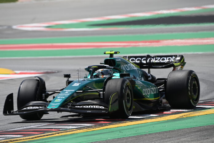 Sebastian Vettel, Aston Martin, Barcelona