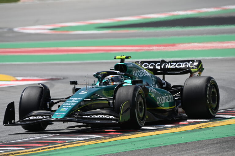 Sebastian Vettel, Aston Martin, Barcelona