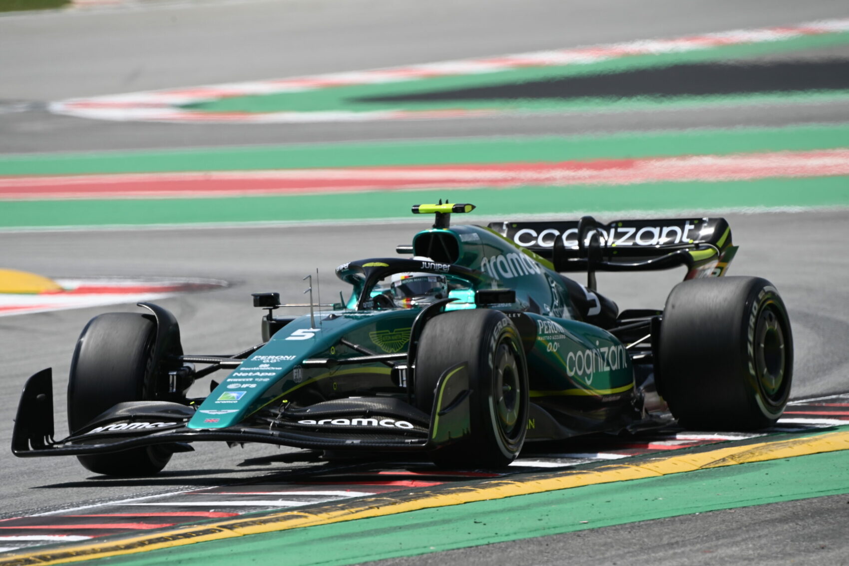 Sebastian Vettel, Aston Martin, Barcelona