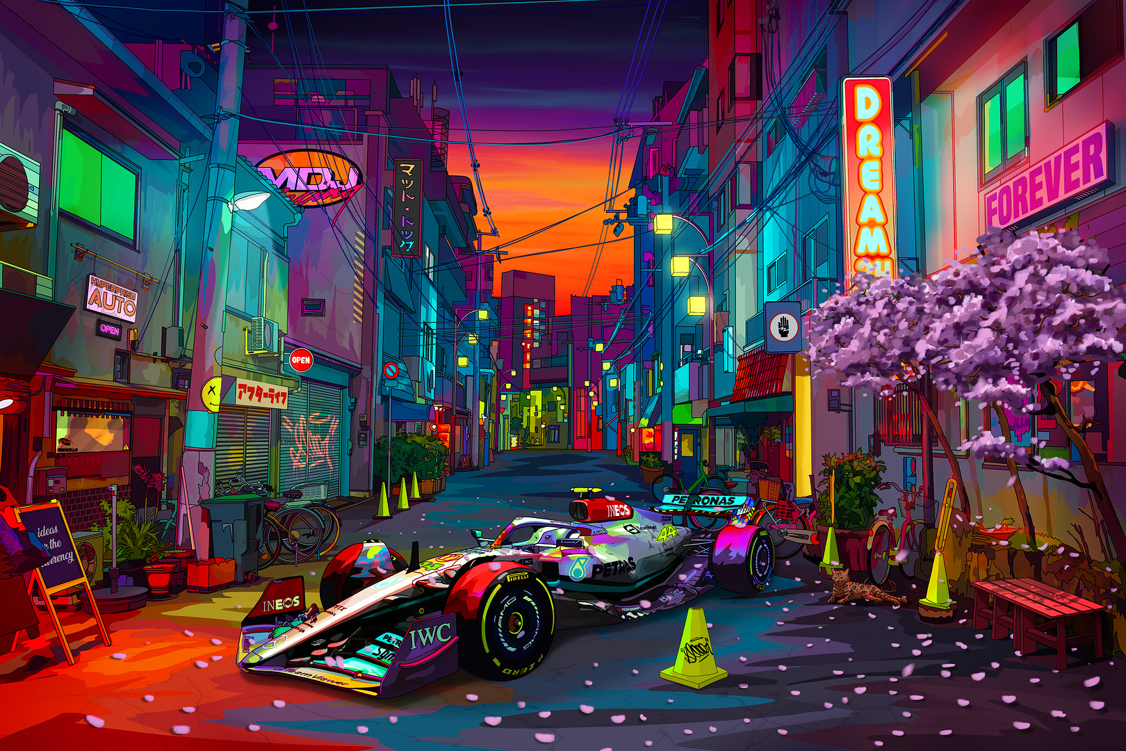 NFT díszíti Hamilton és Russell autóját Miamiban