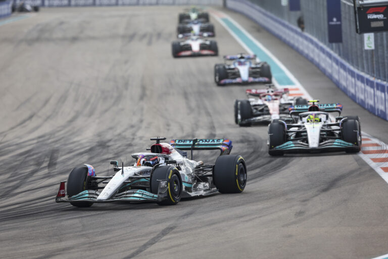 George Russell, Lewis Hamilton, Mercedes, Miami Nagydíj
