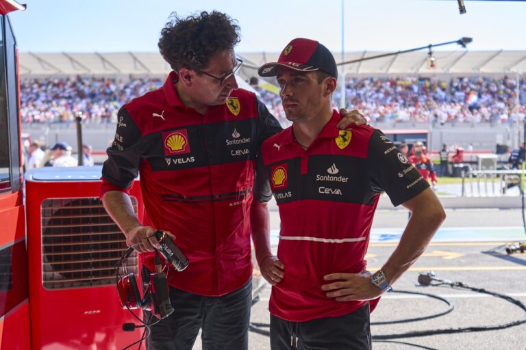 Charles Leclerc, Mattia Binotto, Ferrari