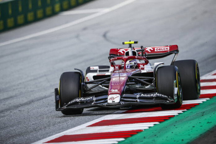 Guanyu Zhou, Alfa Romeo, Osztrák Nagydíj