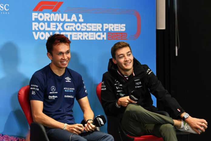 Alex Albon, George Russelll, Osztrák Nagydíj