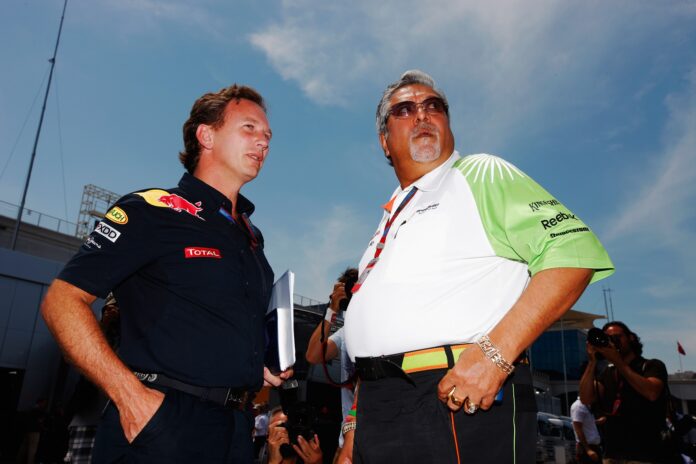 Christian Horner, Vijay Mallya, Red Bull, Force India
