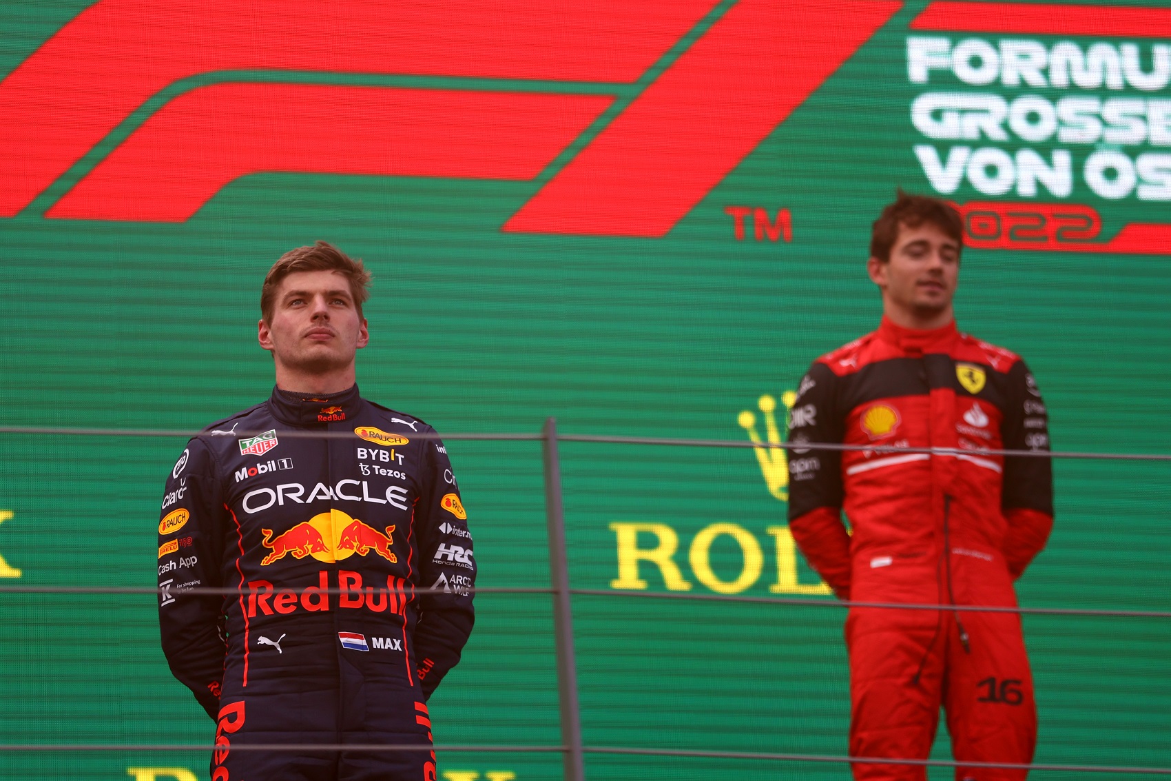 Max Verstappen, Charles Leclerc