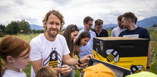 Biobienenapfel, méhlegelő, Sebastian Vettel