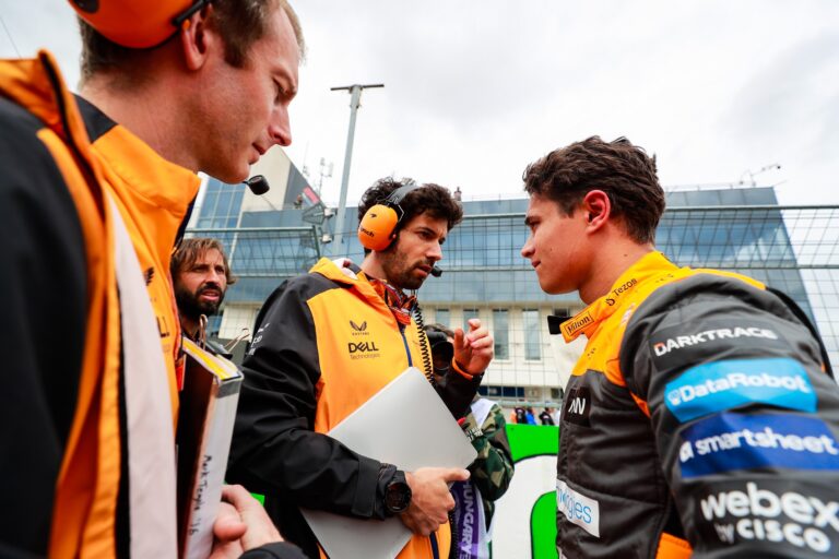 Lando Norris, Will Joseph, José Manuel Lopez, McLaren
