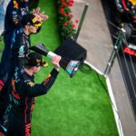 Max Verstappen, George Russell, Lewis Hamilton