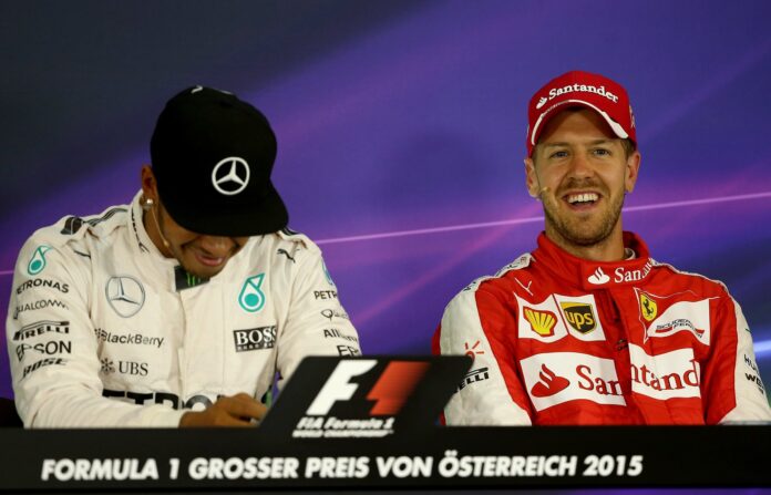 lewis hamilton, sebastian vettel