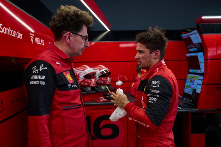 mattia binotto, charles leclerc