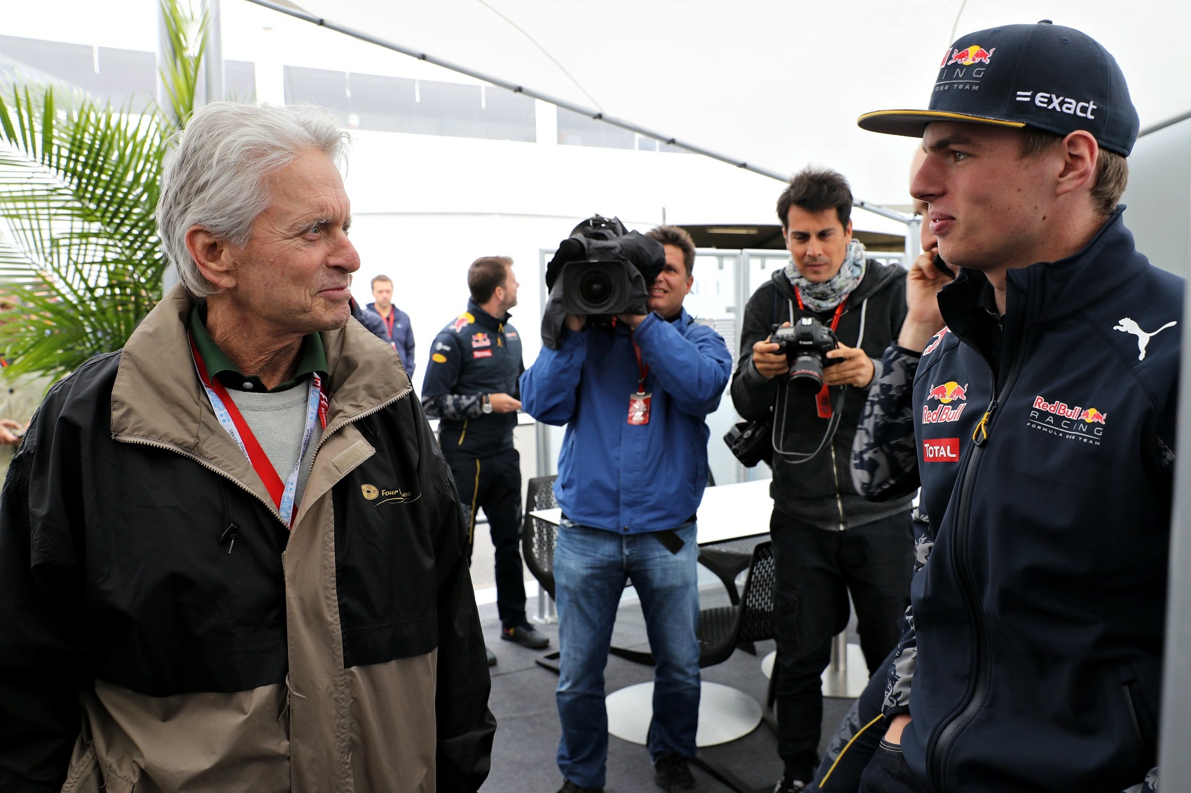 Michael Douglas, Max Verstappen